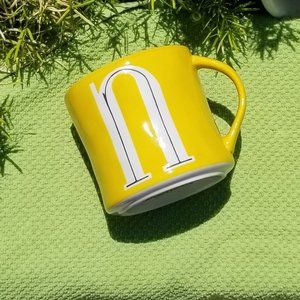 NWT Anthropologie Colorway Monogram Mug "n"